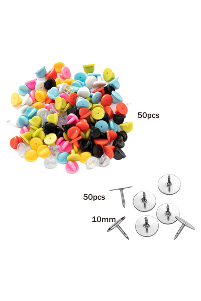 Choice مجموعة من 5 قطع، 100 قطعة من دبابيس ربطات العنق المصنوعة من مادة PVC، ...