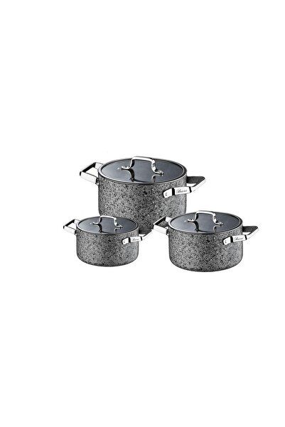 Brioni Stone-Age 6-Piece Non-Scratch Fireproof Non-Stick Induction Midi Cookw...