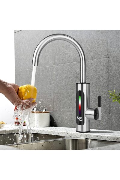 HPYTECH 🔥Dijital Göstergeli Elektrikli Anında Su Isıtıcı Musluk 🚿⏱️3 Saniye...