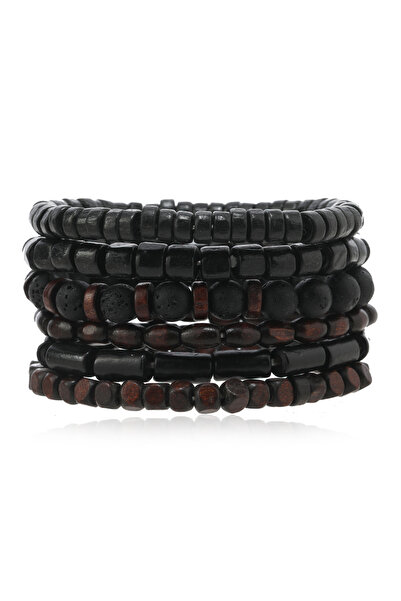 Choice 1 Men Retro Multi-layer Elastic String Wooden Beads Handmade Sets Hand...