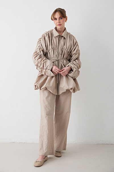 Melike Tatar λεπτομέρεια με σούρες Σετ 32-2683