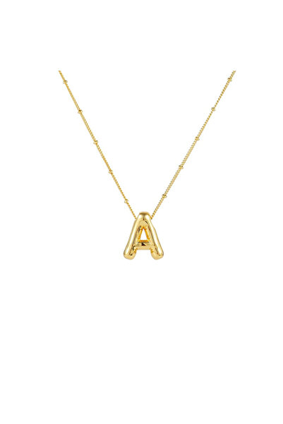 Choice Golden Letter A Stainless Steel Copper Chunky Alphabet Balloon Bubble ...
