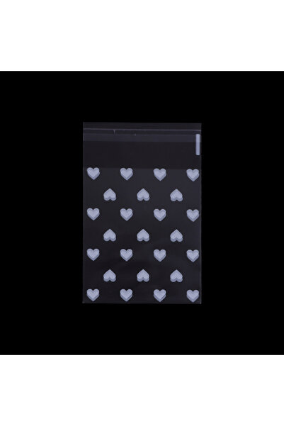 Choice 8X13cm 50pcs White 50pcs/lot Heart Transparent Self Sealing Bag Pink W...