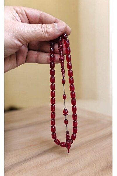 İnan Tesbih Master Craftsmanship Red Color Capsule Cut Ring Model Fire Amber ...