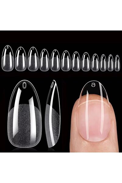 Choice مجموعة 120 قطعة من أطراف الأظافر الاصطناعية البيضاوية القصيرة على شكل ...