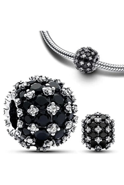 Choice قلادة AMC2025 من الفضة الإسترليني عيار 925 مرصعة بالكامل بخرز دائري عل...