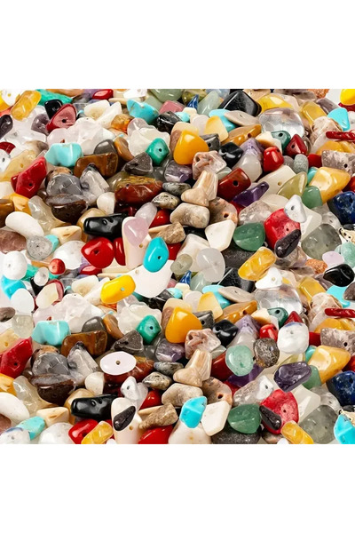 Choice مزيج الألوان 50 جرام 50 جرام أحجار كريمة كريستالية وثقوب مثقوبة لصنع أ...