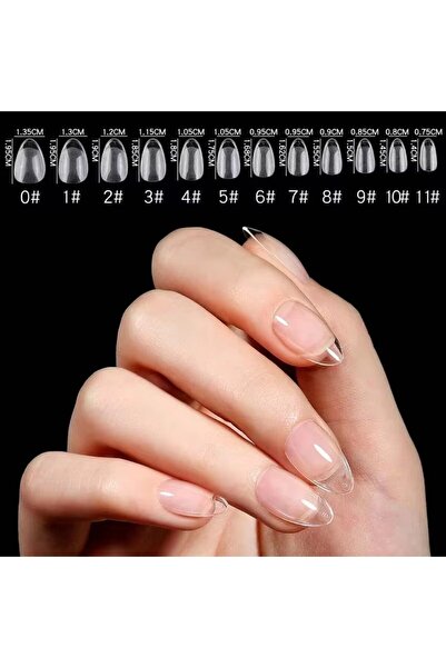 Choice مجموعة 120 طرف أظافر صناعية بيضاوية قصيرة على شكل لوزة، قابلة للتمديد ...