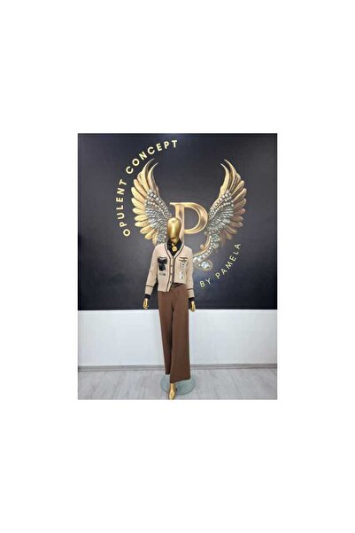 OEM DOUBLE BELT BROWN PANTS - BROWN, M