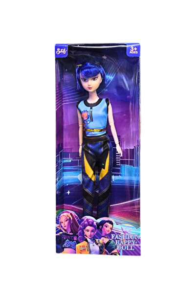 OEM Zoey K-POP Fashion Doll, 30 cm – Blue Hair, Modern Outfit, Korean Idol Style