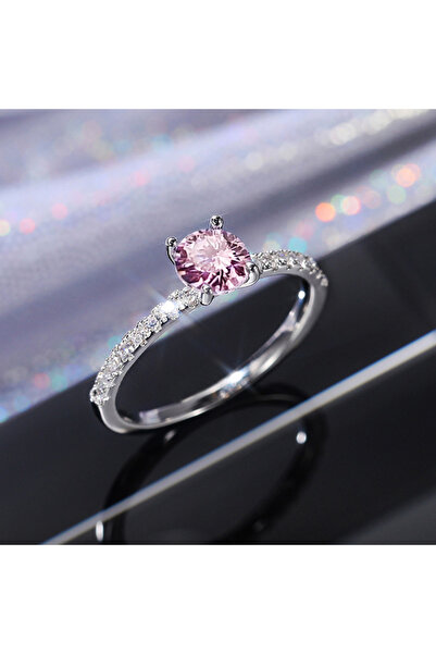 Choice9 7 H544 Huitan 4-Prong Setting Cubic Zirconia Wedding Ring for Women S...