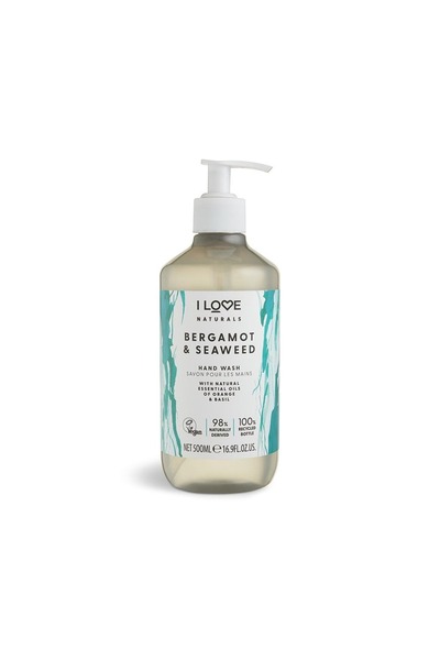 Dove I Love, Naturals Collection, Υγρό σαπούνι με άρωμα περγαμόντου και φυκιώ...