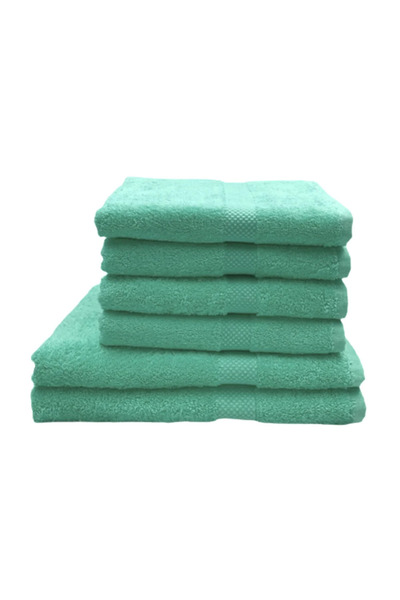 BYFT Gardenia Luxury 4 Hand 50 x 100 cm & 2 Bath 70 x 140 Cm Cotton Diamond D...