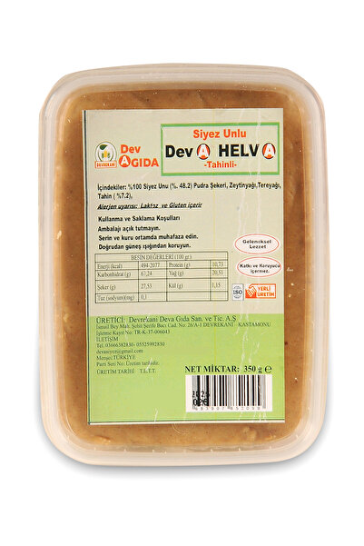 Devrekani DevA Siyez Flour Halva with Tahini 350g