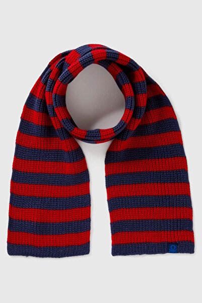 United Colors of Benetton Eșarfă pentru bărbați, albastru marin, cu etichetă ...