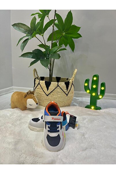 Promax Erkek Çocuk Renkli Işıklı Spor Ayakkabı ( Cırt Cırtlı )