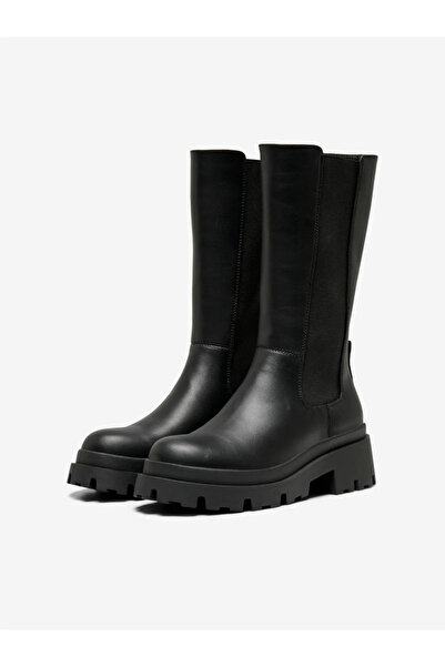 ONLY Shoes Cizme lungi negre pentru femei/fete ONLDOJA-5 PU - Cizme NOOS Cod ...