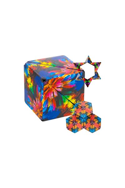 KRUZZEL Αντιστρές κύβος, μαγνητικό παζλ, 72 τρόποι σύνθεσης, πολύχρωμο