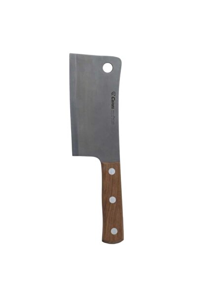 Generic Al Saif Gallery Steel Cleaver, 16 cm, with wooden handle - brown