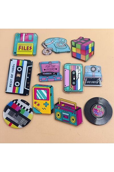 Choice Antique Silver Plated 10pcs acrylic pendants suitable for jewelry prod...