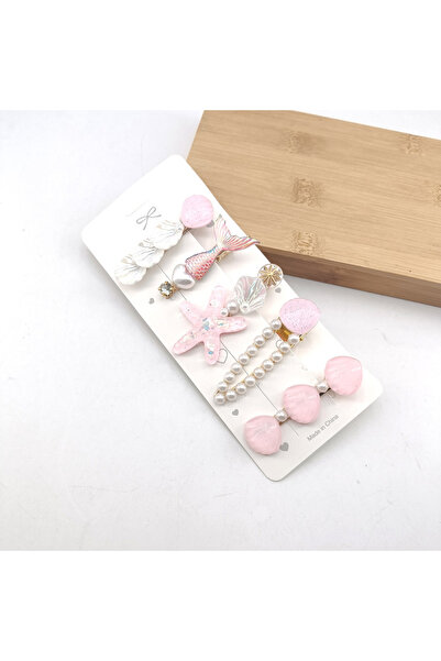 Choice Pink 5/20PCS Shell Starfish Hair Clips Ocean Series Mermaid Hairpins G...