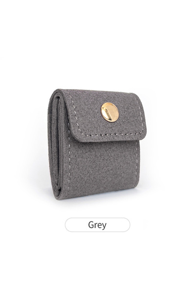 Choice حقيبة تخزين مجوهرات صغيرة محمولة بأربعة أقسام، لون رمادي، موديل KB450،...