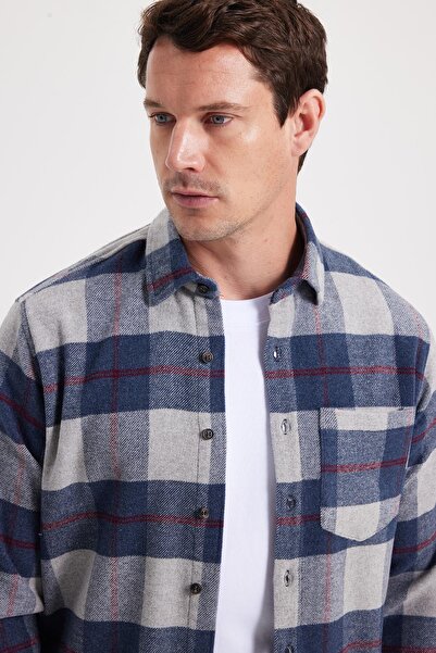 Tudors Men's Regular Fit Comfortable Cut Winter Plaid Lumberjack Shirt