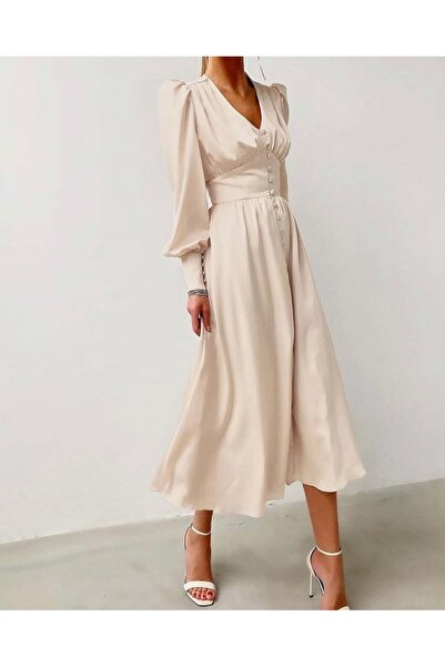 OMS Satin midi dress
