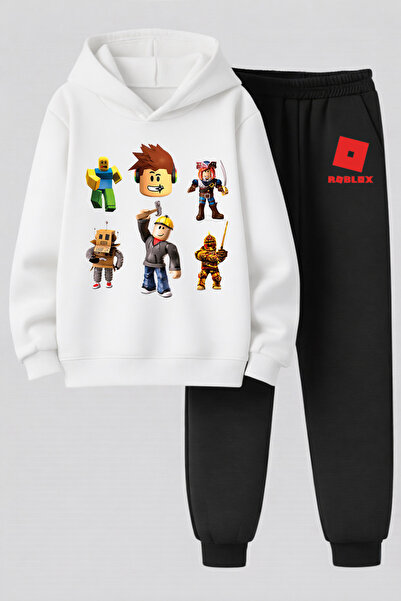MAGORS Roblox Printed 3-Ply Quality Sweatshirt and Trackpants Children's Bott...