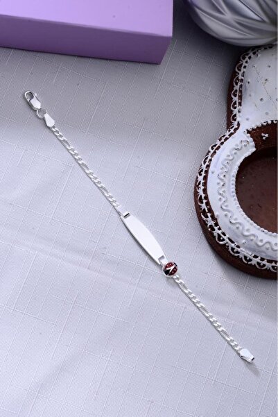 Innuendo Jewelry 925 Ayar Gümüş Figürlü Isimli Kız Erkek Bebek Çocuk Künyesi