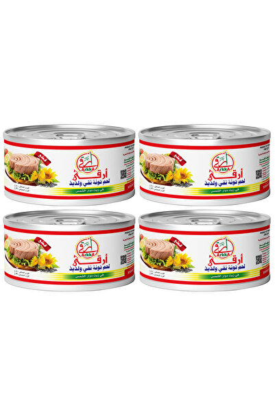 ARKKA لحم تونة نقي في زيت دوار الشمس - أرقى 80x4جم - 4 علب