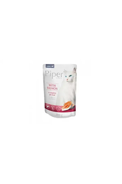Piper Hrană umedă pentru pisici, cu somon, SET 10x100 g