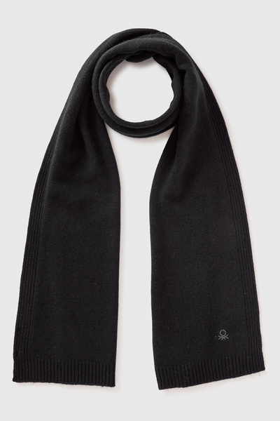 United Colors of Benetton Black Women'S/Girls' Wool and Cashmere Blend Ribbed...