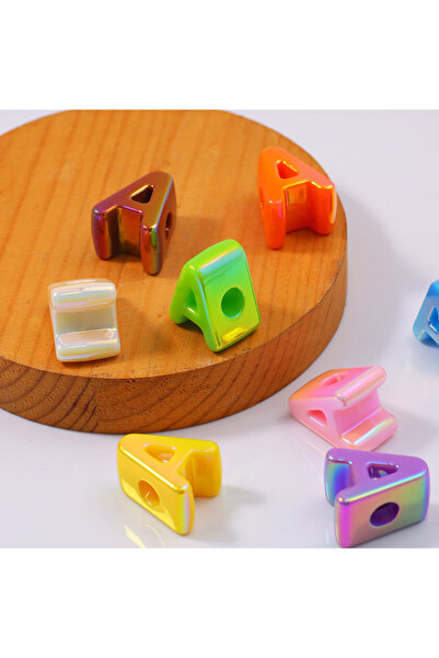 Choice55 Random 5Pcs letters A Random Colorful 5/10/15Pcs 26 Letters Acrylic ...