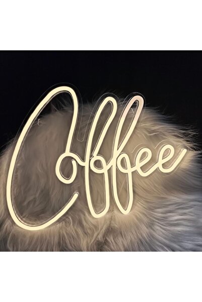Slasa Coffee Acrylic Neon Sign Acrylic Base Warm White LED 32x41 cm