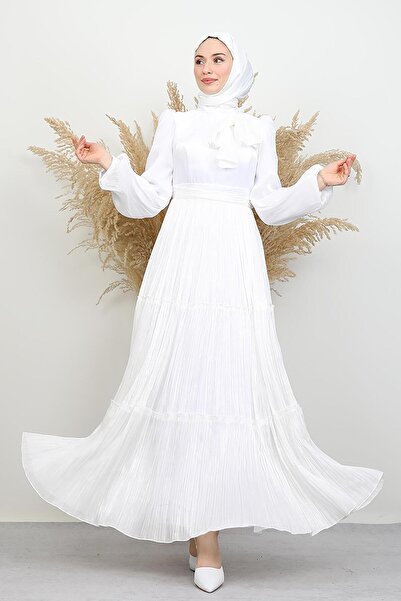 lizatesettür Pare Yoryo Abiye Beyaz