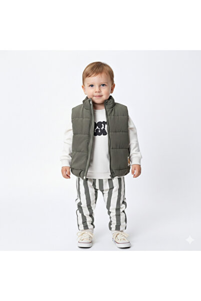 NURTOPU Baby Boy Children's Suit, Top and Bottom Set, 3-Piece, Transitional a...