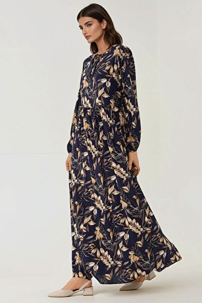 Hiccup Φόρεμα μάξι βισκόζης με μακρυμάνικο σχέδιο