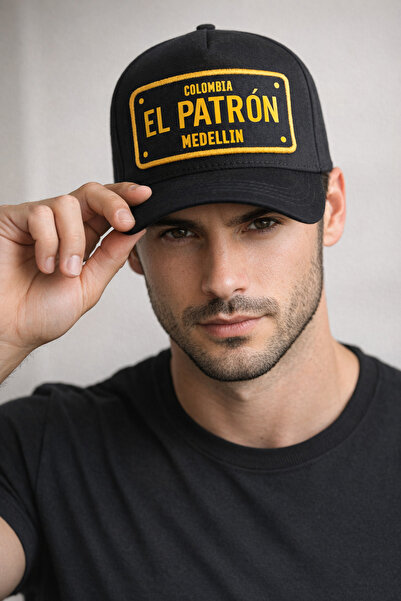 HatClub Exclusive Colombia El Patron Medellin Yazılı Ayarlanabilir Erkek Şapka