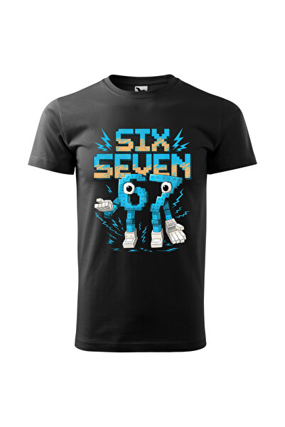 Malfini Custom T-shirt, "Six Seven", Black, Size XL, Model #14