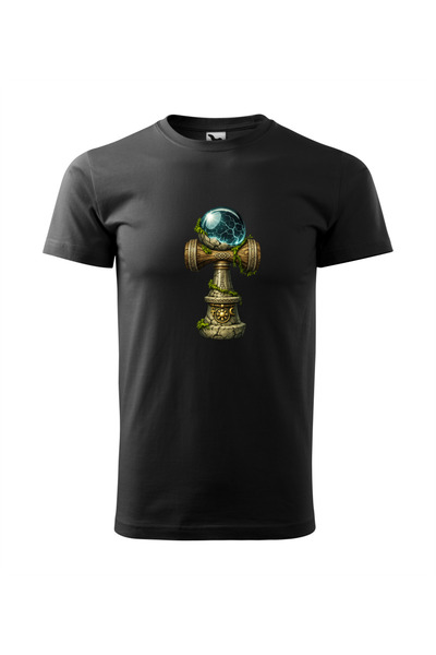 Malfini Tricou personalizat, "Ancient Kendama", Negru, Marime 3XL
