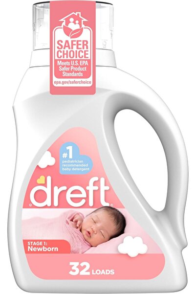 Dreft Stage 1 Newborn Baby Liquid Laundry Detergent, Gentle on Sensitive Skin...
