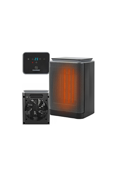 Kaminer Vertical ceramic radiator, 1500W, adjustable thermostat, 1-24 hour ti...