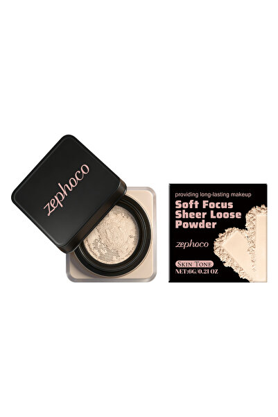 Zephoco بودرة تثبيت الخبز السائبة الخالية من العطور - كيكة الباوند