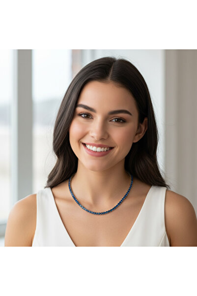 Mira Glam Zirconia tennis necklace