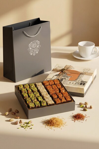 Paşa Dairesi علبة هدايا فاخرة على شكل مسجد بتصميم مميز تحتوي على حلوى اللقم ا...