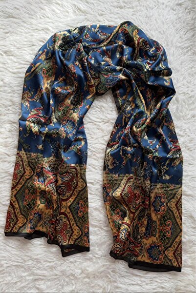 cember İTHAL VUAL İPEK ŞAL ETNİK DESEN