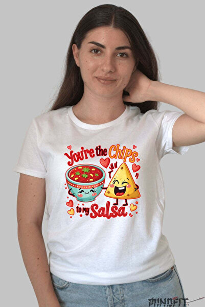 GILDAN Tricou Valentine S Day Cuplu You Re The Chips To My Salsa Dama