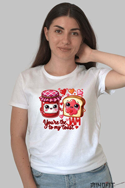 GILDAN Tricou Valentine S Day Cuplu You Re The Jam To My Toast Dama