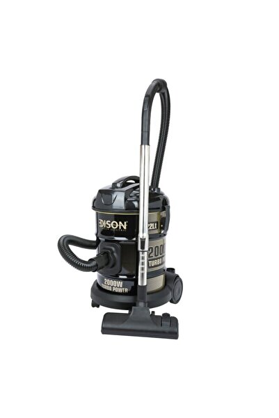 Edison Turbo Vacuum Cleaner Drum 22 Liters Black 2000W